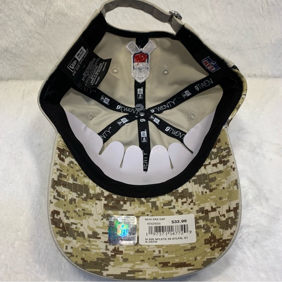 Atlanta Falcons New Era 2023 Salute To Service 9TWENTY Cap Stone Color - Picture 6 of 13